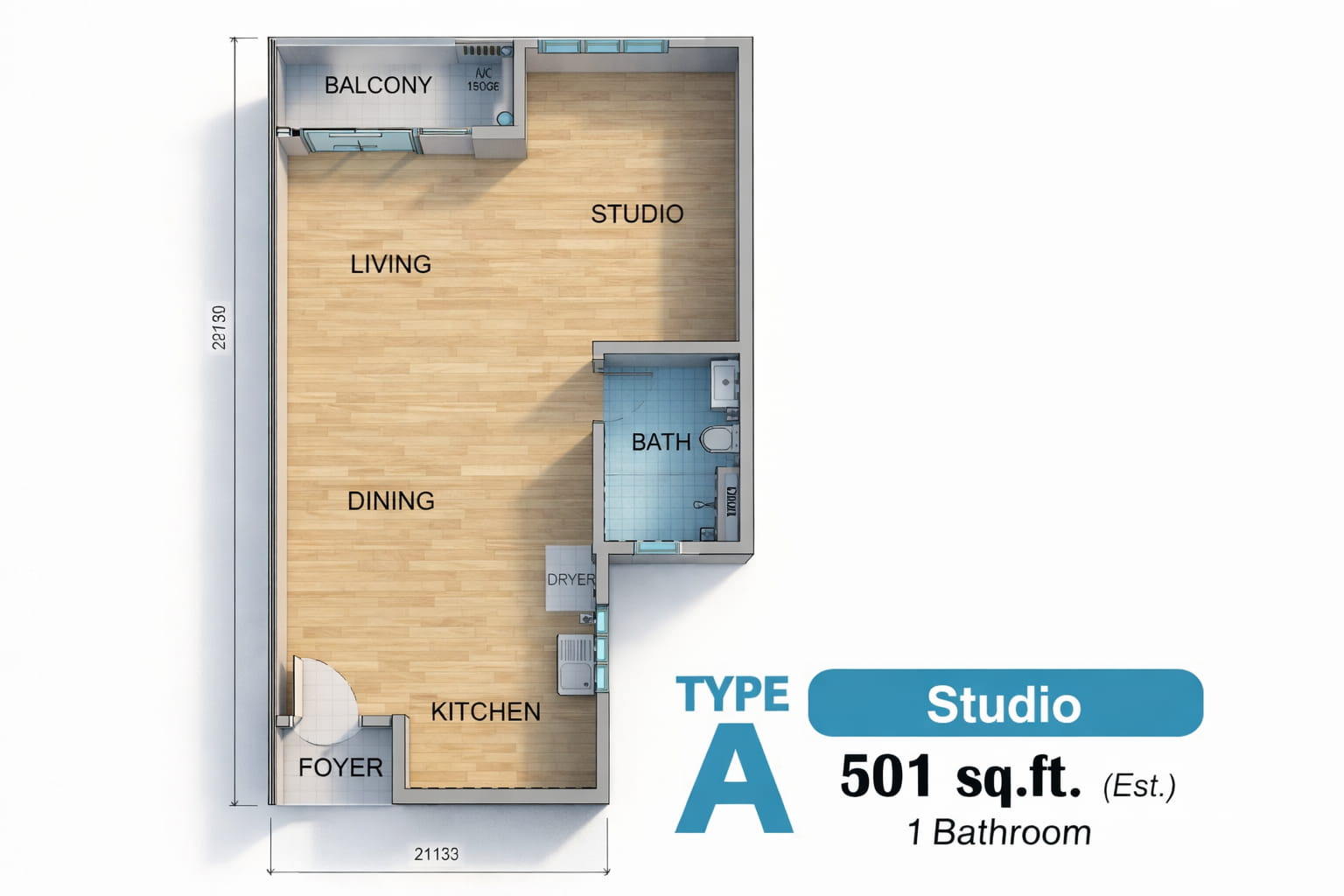 Rivehaus Type A Floorplan